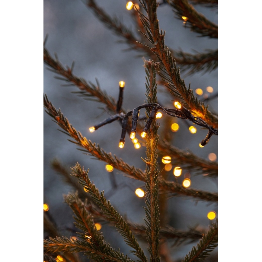 Eglo - Corrente exterior de Natal LED 800xLED 16m IP44 branco quente