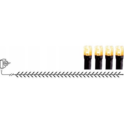Eglo - Corrente exterior de Natal LED 800xLED 16m IP44 branco quente