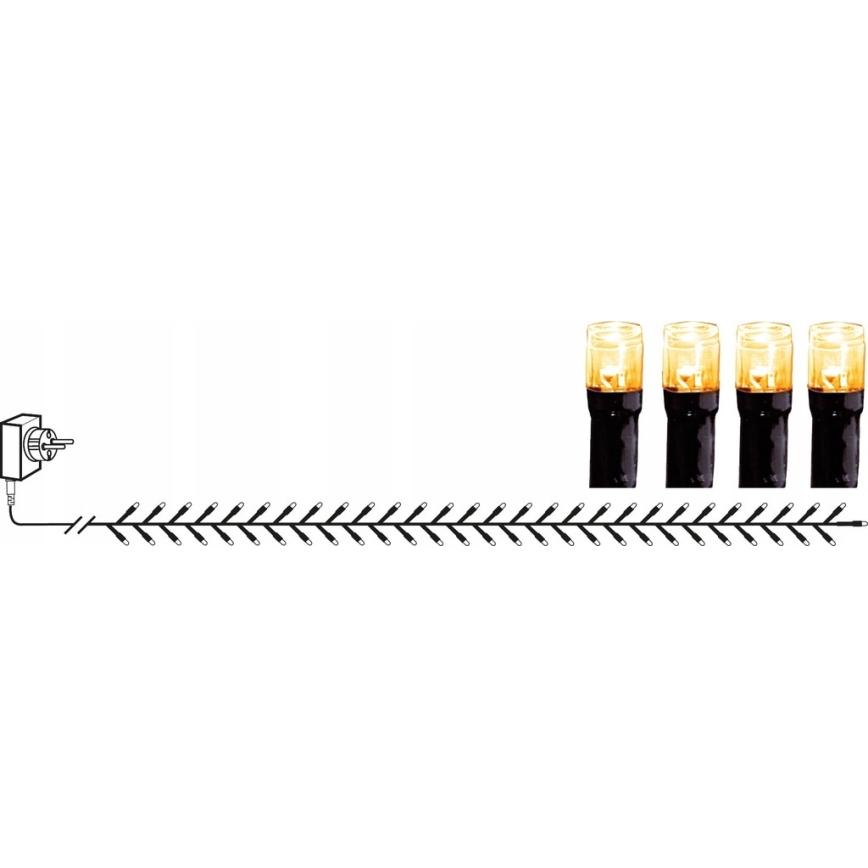 Eglo - Corrente exterior de Natal LED 800xLED 16m IP44 branco quente