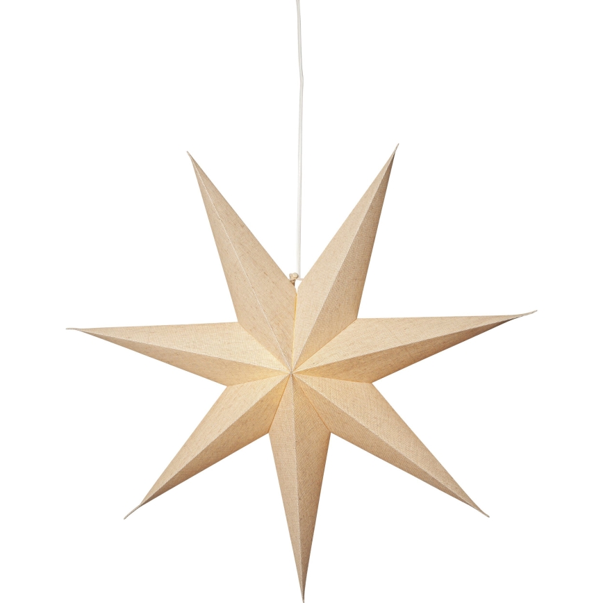 Eglo 411556 - Decoração de Natal ÉTOILE estrela 1xE14/25W/230V 60 cm bege