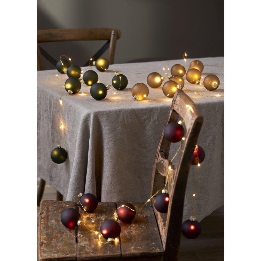 Eglo 411558 - Corrente de Natal LED BLISS 22xLED/3xAA 2,6m branco quente