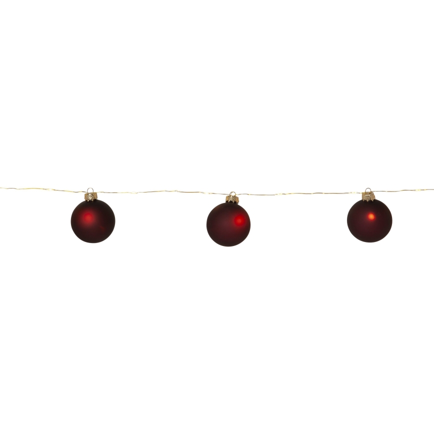 Eglo 411559 - Corrente de Natal BLISS 22xLED/3xAA 2,6m branco quente