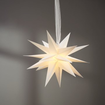 Eglo 411565 - Decoração de Natal DECEMBER estrela 1xE14/25W/230V 35 cm cinzento