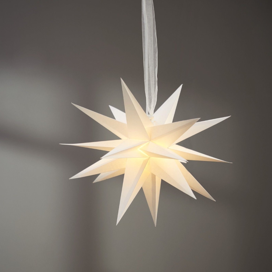 Eglo 411565 - Decoração de Natal DECEMBER estrela 1xE14/25W/230V 35 cm cinzento