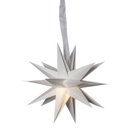Eglo 411565 - Decoração de Natal DECEMBER estrela 1xE14/25W/230V 35 cm cinzento