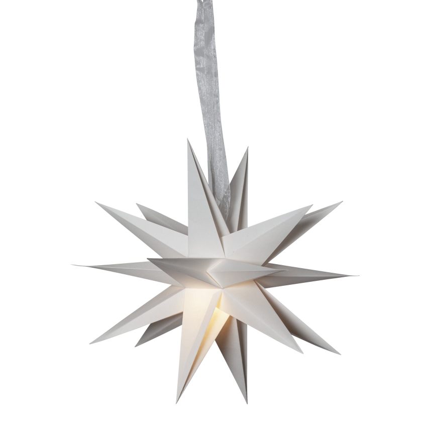 Eglo 411565 - Decoração de Natal DECEMBER estrela 1xE14/25W/230V 35 cm cinzento