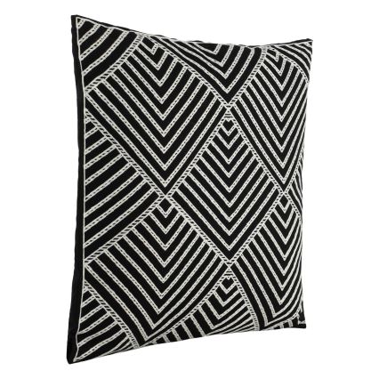 Eglo - Almofada decorativa 45x45 cm preto/branco