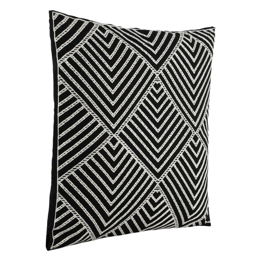 Eglo - Almofada decorativa 45x45 cm preto/branco