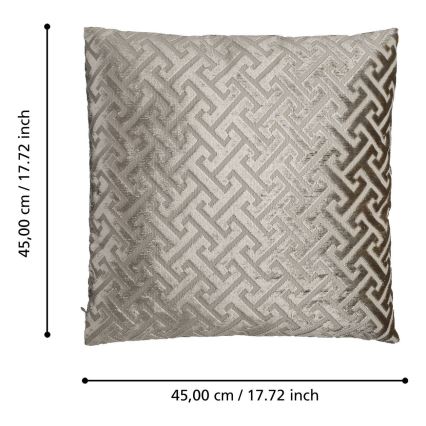 Eglo - Almofada decorativa 45x45 cm bege