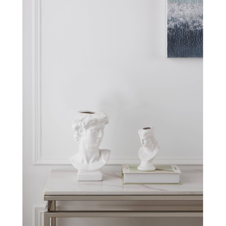 Eglo - Vaso cerâmico 26x16 cm branco
