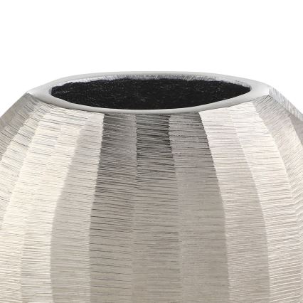 Eglo - Jarra de metal 13x15 cm prateado