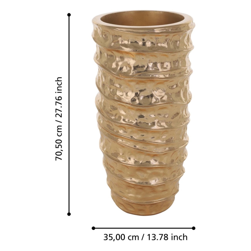 Eglo - Vaso 70,5x35 cm dourado