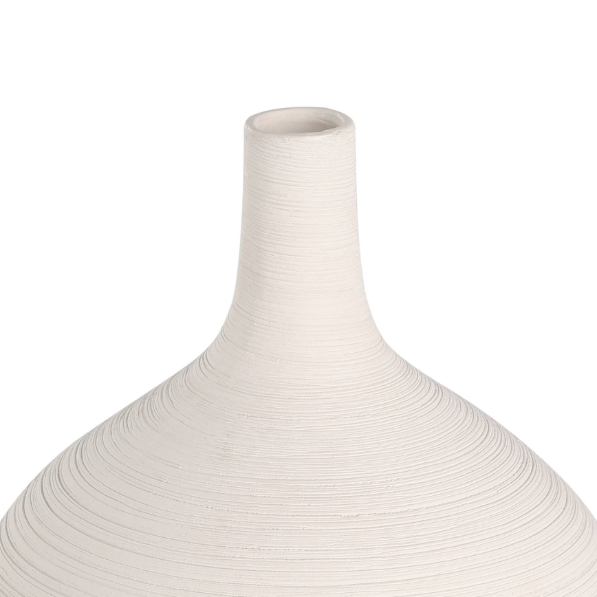 Eglo - Jarra de cerâmica 22x16 cm branco/dourado