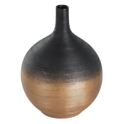 Eglo - Jarra de cerâmica 22x16 cm preto/dourado