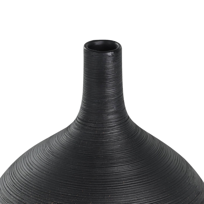 Eglo - Jarra de cerâmica 22x16 cm preto/dourado