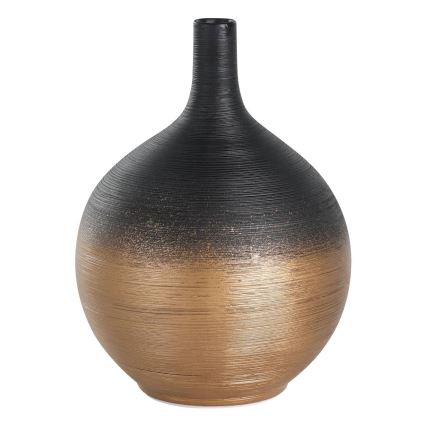 Eglo - Jarra de cerâmica 22x16 cm preto/dourado