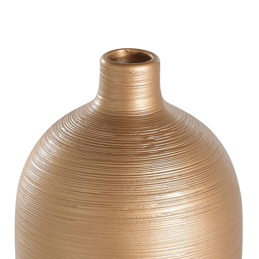 Eglo - Vaso cerâmico 28x15 cm branco/dourado