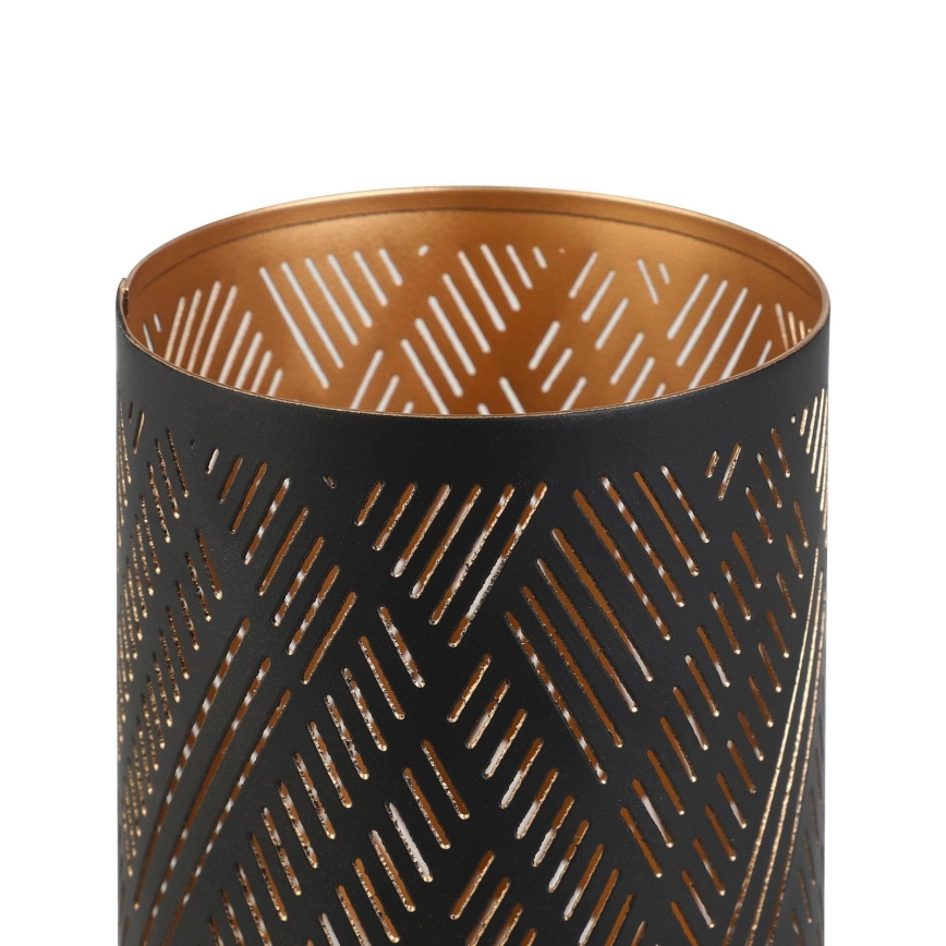 Eglo - Castiçal 15x10 cm preto/dourado