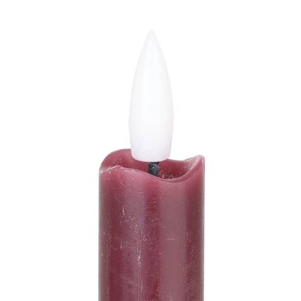 Eglo - CONJUNTO 2x LED Candle LED/1xAAA 24,5 cm vermelho
