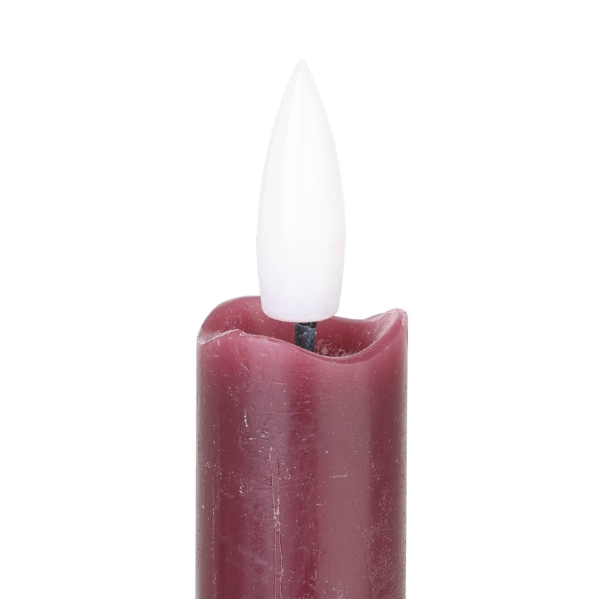 Eglo - CONJUNTO 2x LED Candle LED/1xAAA 24,5 cm vermelho