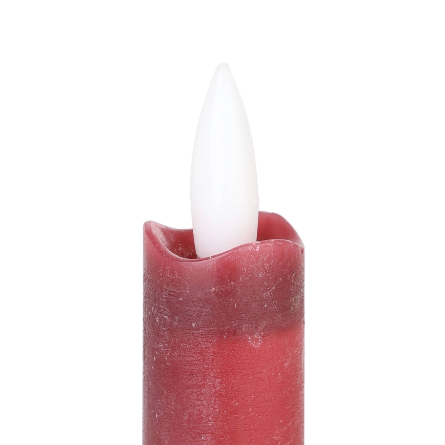 Eglo - CONJUNTO 2x LED Candle LED/1xAAA 15 cm vermelho