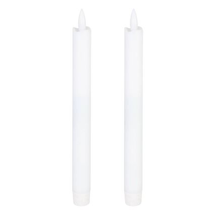 Eglo - CONJUNTO 2x LED Candle LED/1xAAA 24,5 cm branco