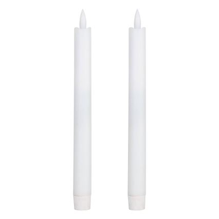 Eglo - CONJUNTO 2x LED Candle LED/1xAAA 24,5 cm branco