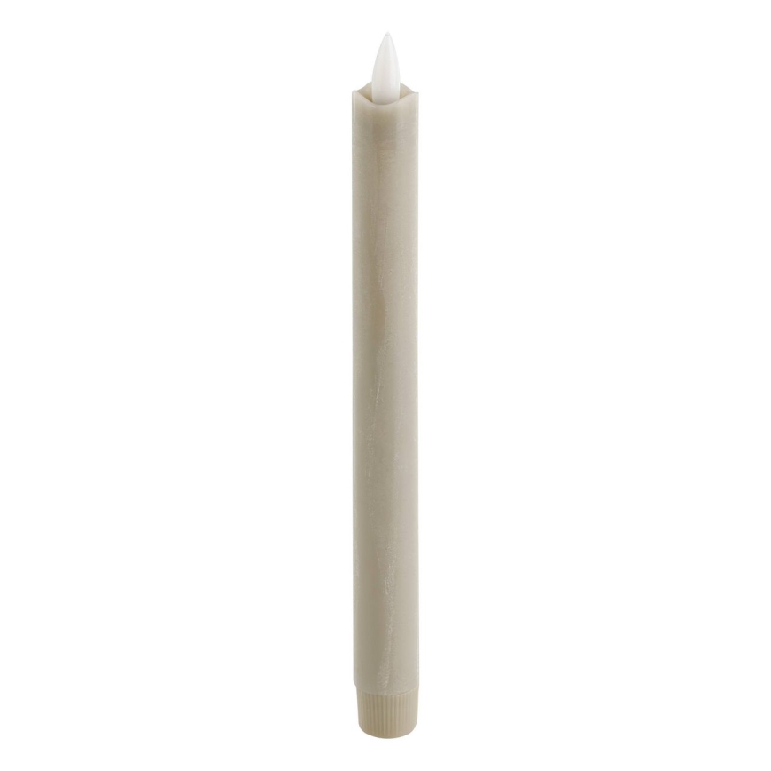 Eglo - CONJUNTO 2x LED Candle LED/1xAAA 24,5 cm bege