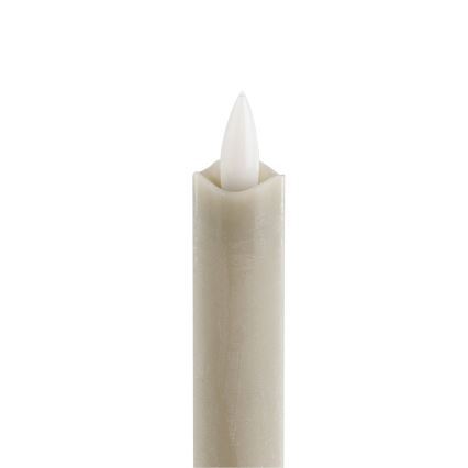 Eglo - CONJUNTO 2x LED Candle LED/1xAAA 24,5 cm bege