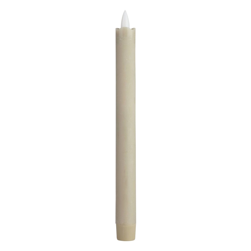 Eglo - CONJUNTO 2x LED Candle LED/1xAAA 24,5 cm bege