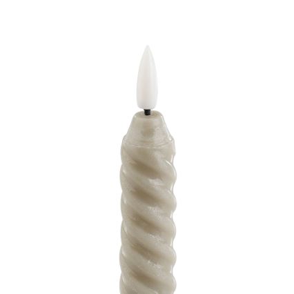 Eglo - CONJUNTO 2x Velas LED LED/1xAAA 24,5 cm bege