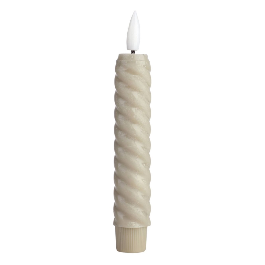 Eglo - CONJUNTO 2x Velas LED LED/1xAAA 15 cm bege