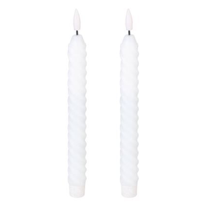 Eglo - CONJUNTO 2x Velas LED LED/1xAAA 25 cm branco