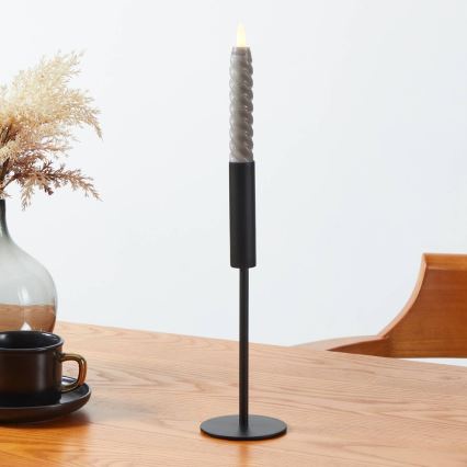 Eglo - CONJUNTO 2x Velas LED LED/1xAAA 15 cm cinzento