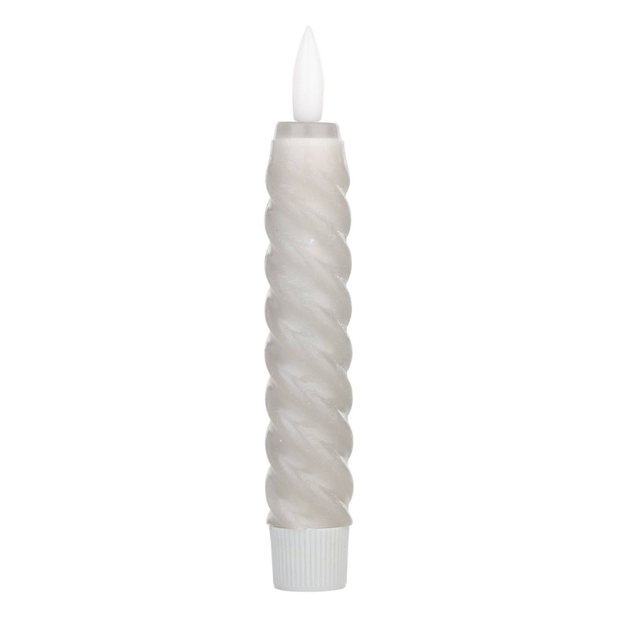 Eglo - CONJUNTO 2x Velas LED LED/1xAAA 15 cm cinzento