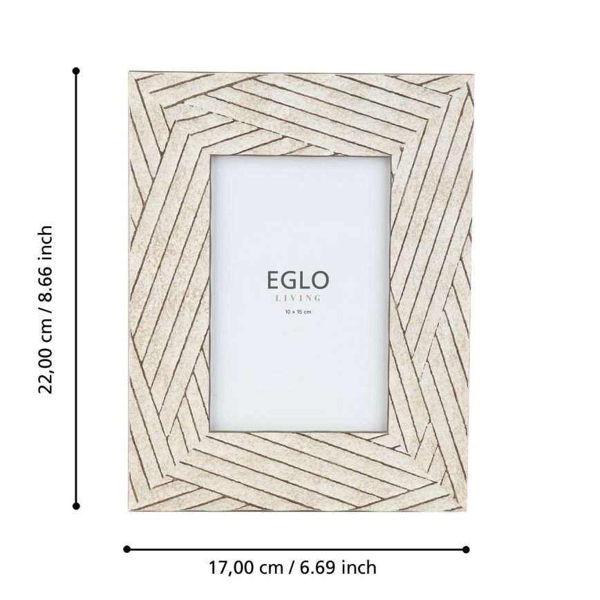 Eglo - Moldura para foto 10x15 cm bege