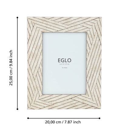 Eglo - Moldura para foto 13x18 cm bege