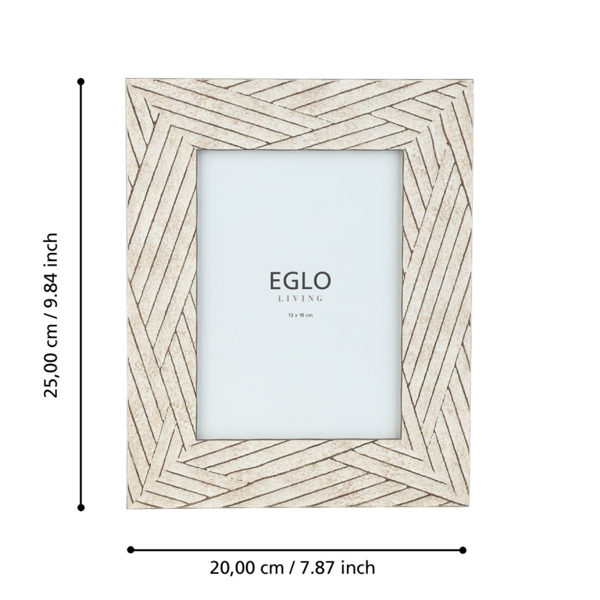 Eglo - Moldura para foto 13x18 cm bege