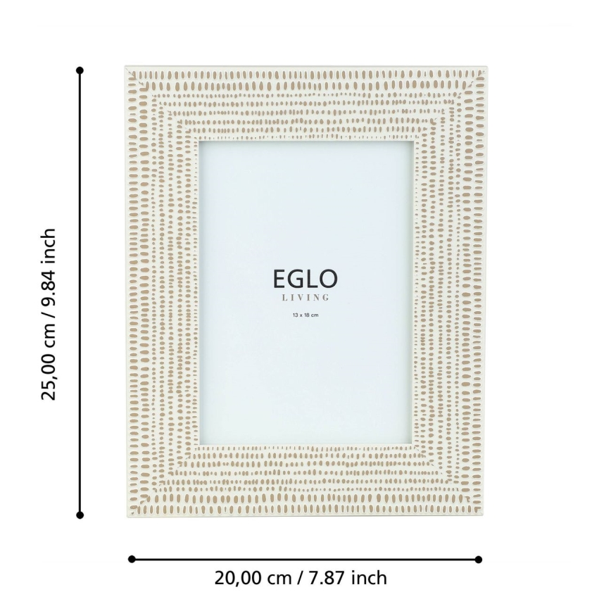 Eglo - Moldura para foto 13x18 cm creme