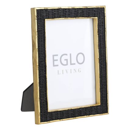 Eglo - Moldura para foto 13x18 cm preto/dourado