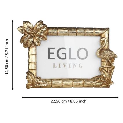 Eglo - Moldura para foto 10x15 cm dourado