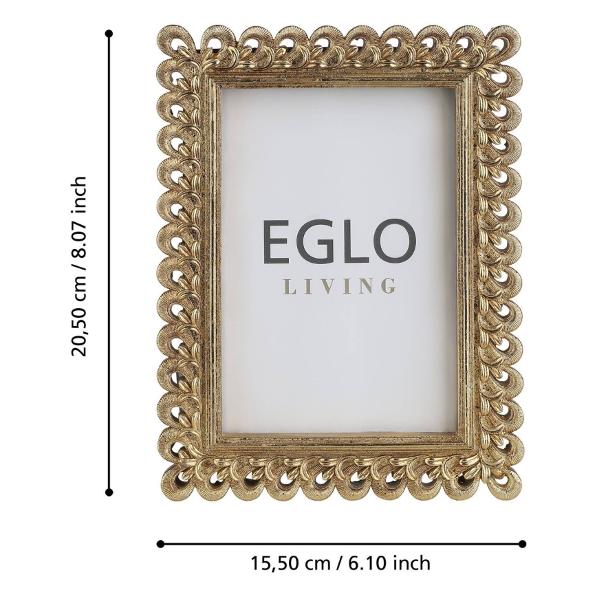 Eglo - Moldura para foto 10x15 cm dourado