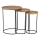 Eglo 424053 - Conjunto de 3 mesas de apoio TOWADA castanho/preto