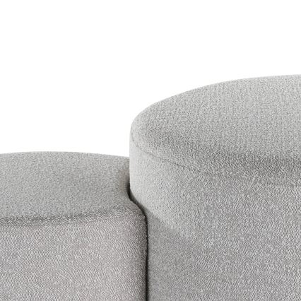 Eglo - CONJUNTO 2x Pufe diâmetro 45,5/70 cm cinzento