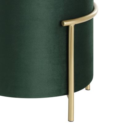 Eglo - Pufe 46x41 cm verde/dourado
