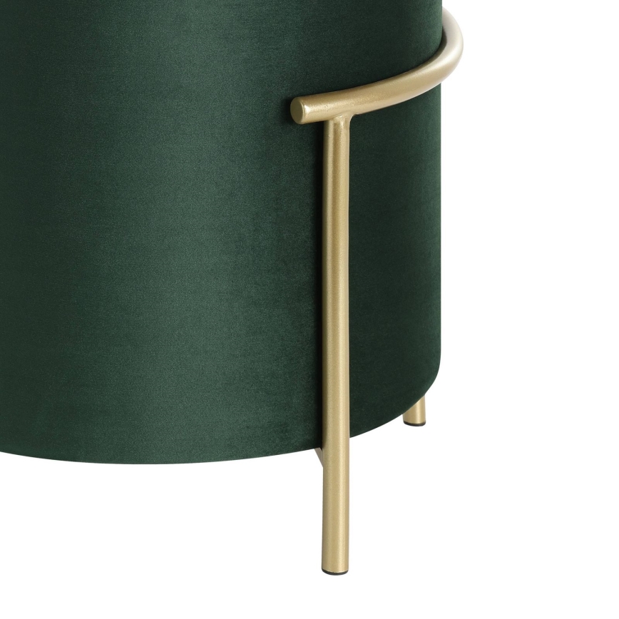 Eglo - Pufe 46x41 cm verde/dourado