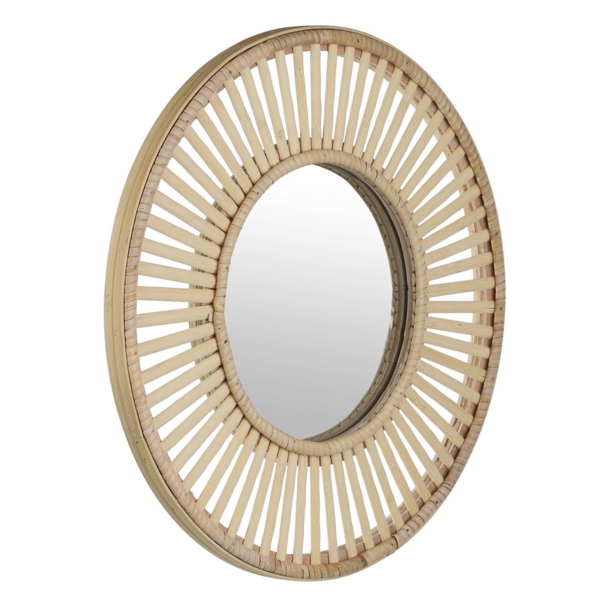 Eglo 425037 - Espelho de parede MITSUKE, Ø 40 cm, bambu