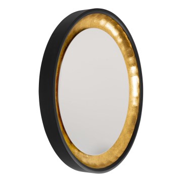 Eglo 425062 - Espelho de parede BONTANG diâmetro 90 cm preto/dourado
