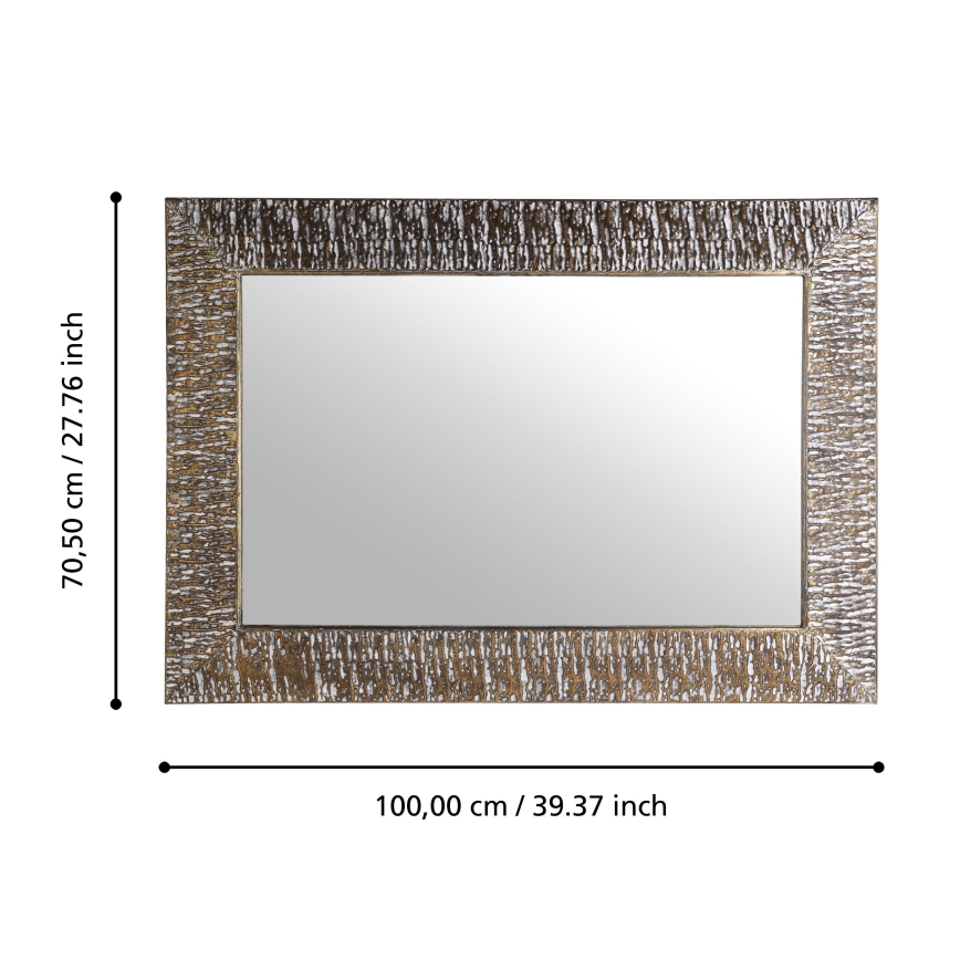 Eglo 425076 - Espelho de parede TOAMASINA 100x70,5 cm bronze