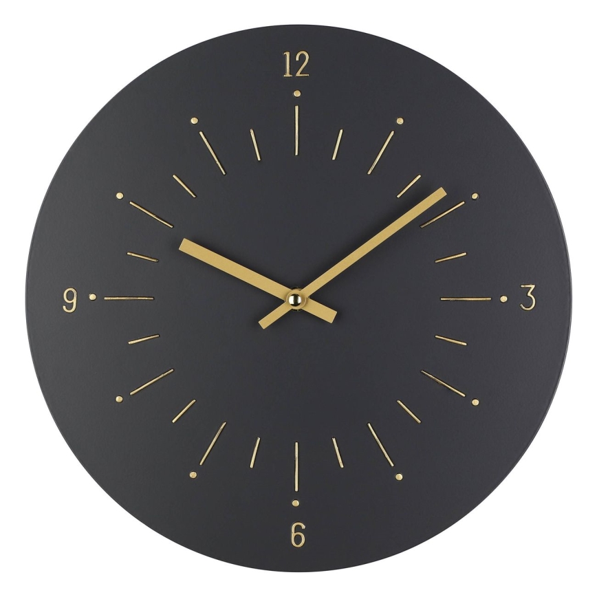 Eglo - Relógio de parede 1xAA diâmetro 30 cm preto
